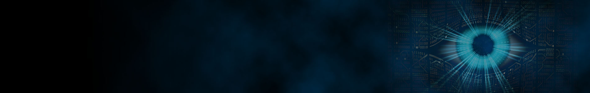 Dark blue gradient with a faint QWERTY keyboard on the righthand side of the image.