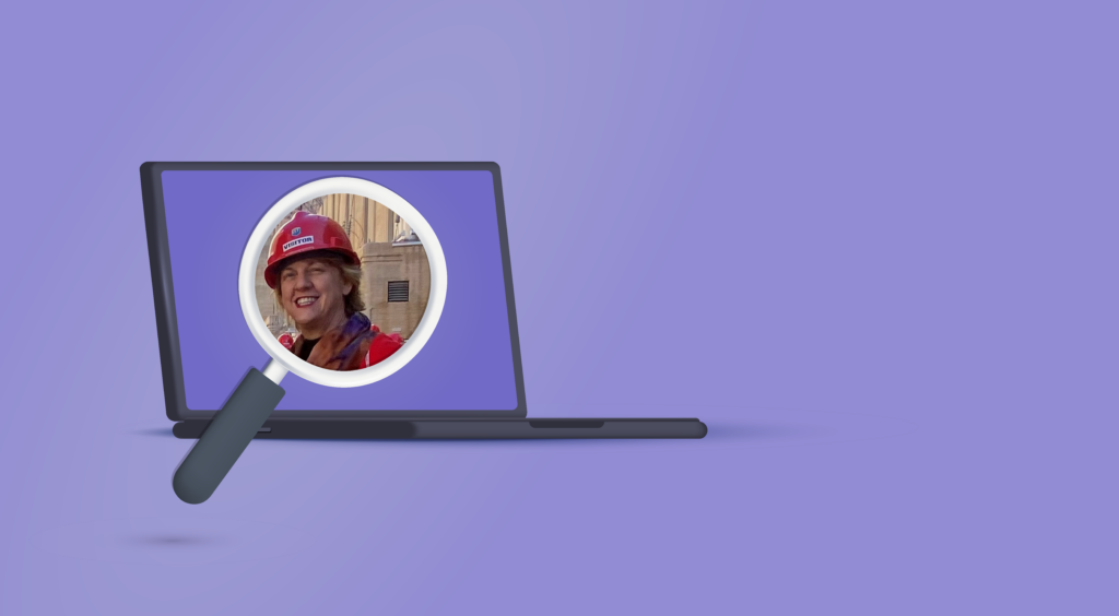 Photo: Cheryl Reese illustration of a magnifying glass over a computer.