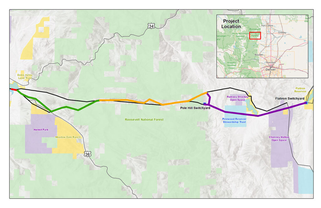 ef-construction-map map of Estes-Flatiron project map